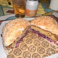 Oro Rosso burger  at Open Baladin in Rome