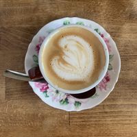 Oat flat white at Ocho in Glasgow