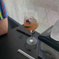 White sangria  at El Punto Vegano in Catano