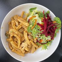 Delicious pasta dish at El Punto Vegano in Catano