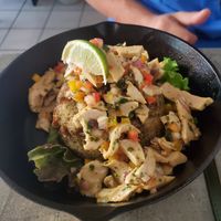 Mofongo with soy crunch at El Punto Vegano in Catano