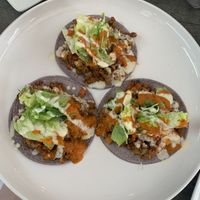 Veggie tacos  at El Punto Vegano in Catano