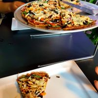 House special pizza at El Punto Vegano in Catano
