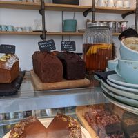 Vegan choco banana cake, soooo good! at Bloom in Luxembourg City