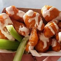 Cauliflower wings at & Juice Co in Columbus