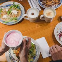 Pancakes and Lattes  at Greenwish in Cascais