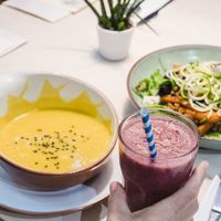 Soup and Juice of the Day at Greenwish in Cascais