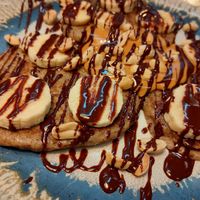 Pancakes veganos at Greenwish in Cascais