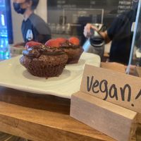 Vegan chocolate muffin  at Amaranto in Bocas Del Toro