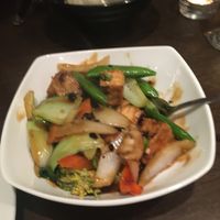 Tofu & veggies in black bean sauce  at The Regent in Stirling