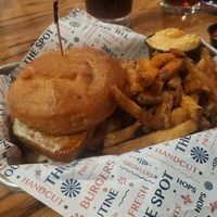 Thai chicken burger at The Hops Spot in Syracuse