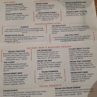 Vegan menu at The Hops Spot in Syracuse