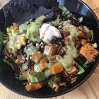 Aztec salad bowl, very filling  at Copper Branch - Robert Bourassa in Montreal