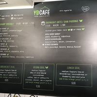 Menu November 2019 at YB by Yoghurt Barn - Central in Amsterdam