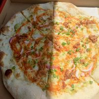 Large vegan buffalo 🤷‍♀️ at Sizzle Pie in Reno