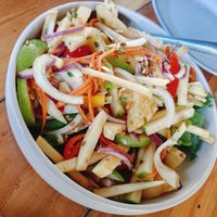 Spicy apple salad at Very Good in Pak Nam Pran