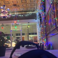 seating area (so pretty)  at Bombay Grill in Miami Beach