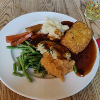 Nut roast with mash at The Crown and Anchor in Eastbourne