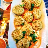Mix veg momo (fried) at The MoMo Pot in North London