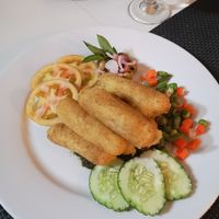 Vegan croquettes at Madeley in Trinidad