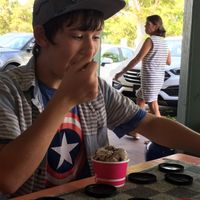 Vegan cookie and cream at Joey's Custard in Sanibel