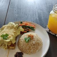 Tempeh & tofu skewers - so tasty at The Onion Collective in Ubud
