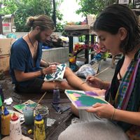 Artsy community at The Onion Collective in Ubud