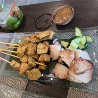 Jack fruit satay sticks at The Onion Collective in Ubud