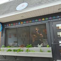 Entrance of Lotus Bleu. at Lotus Bleu Cafe in Edmundston