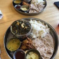 Tofu Saag & Bhainghan Bharta at Curry N Kebob in Boulder