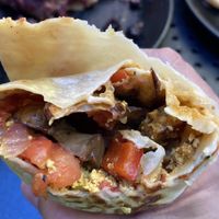 Breakfast burrito yumminess ! at The Hummingbird Cafe in Butte