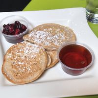 Vegan Pancake Side at The Hummingbird Cafe in Butte