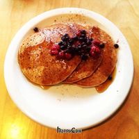 vegan pancakes at The Hummingbird Cafe in Butte