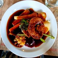 Roast celeriac roll. at The Roundhill in Brighton