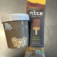 nice creamy pops pecan caramel 2,99€

bio coco candy nuts 3,25€  at Odin in Dordrecht
