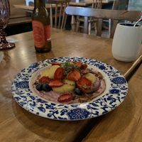 Vegan cottage cheese pancakes  at Mondays in Ivano-frankivsk