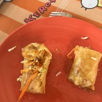 Homemade spring rolls  at Ying Ying's Kitchen in Koh Phangan