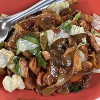 flat noodle with dark soy saucee  at Ying Ying's Kitchen in Koh Phangan