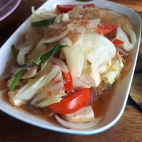 Glass noodle salad at Ying Ying's Kitchen in Koh Phangan