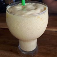 Mango coconut shake at Ying Ying's Kitchen in Koh Phangan