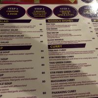 Menu 1 at Ying Ying's Kitchen in Koh Phangan