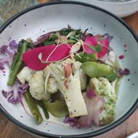 Side of greens at Onda in Richmond