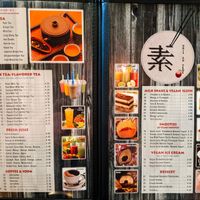 Menu page at Unit Su Vege at Unit Su Vege in Philadelphia