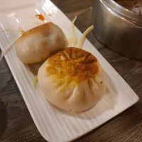 Pan fried vegetable buns at Unit Su Vege in Philadelphia