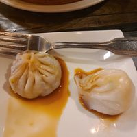 Shanghai dumpling and vegetable "shrimp " dumpling at Unit Su Vege in Philadelphia