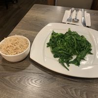 Stir fried peapod leaves   at Unit Su Vege in Philadelphia