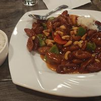 Taro croquettes with cashews. Was great! Quick and nice service too. at Unit Su Vege in Philadelphia