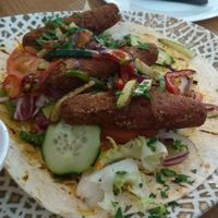 Vegan lamb köfte at The Hen's Teeth in Alicante