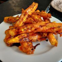 Berenjenas con miel de palma at The Hen's Teeth in Alicante