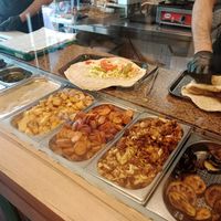 Many great vegan filling options, yummy falafel and veggies! at Humbaba Falafel in Berlin